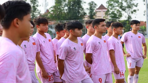 U16 Việt Nam sẵn sàng đối mặt với U16 Thái Lan